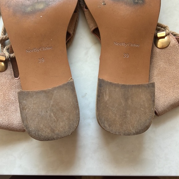 Lace up sandals in good condition - Picture 6 of 10